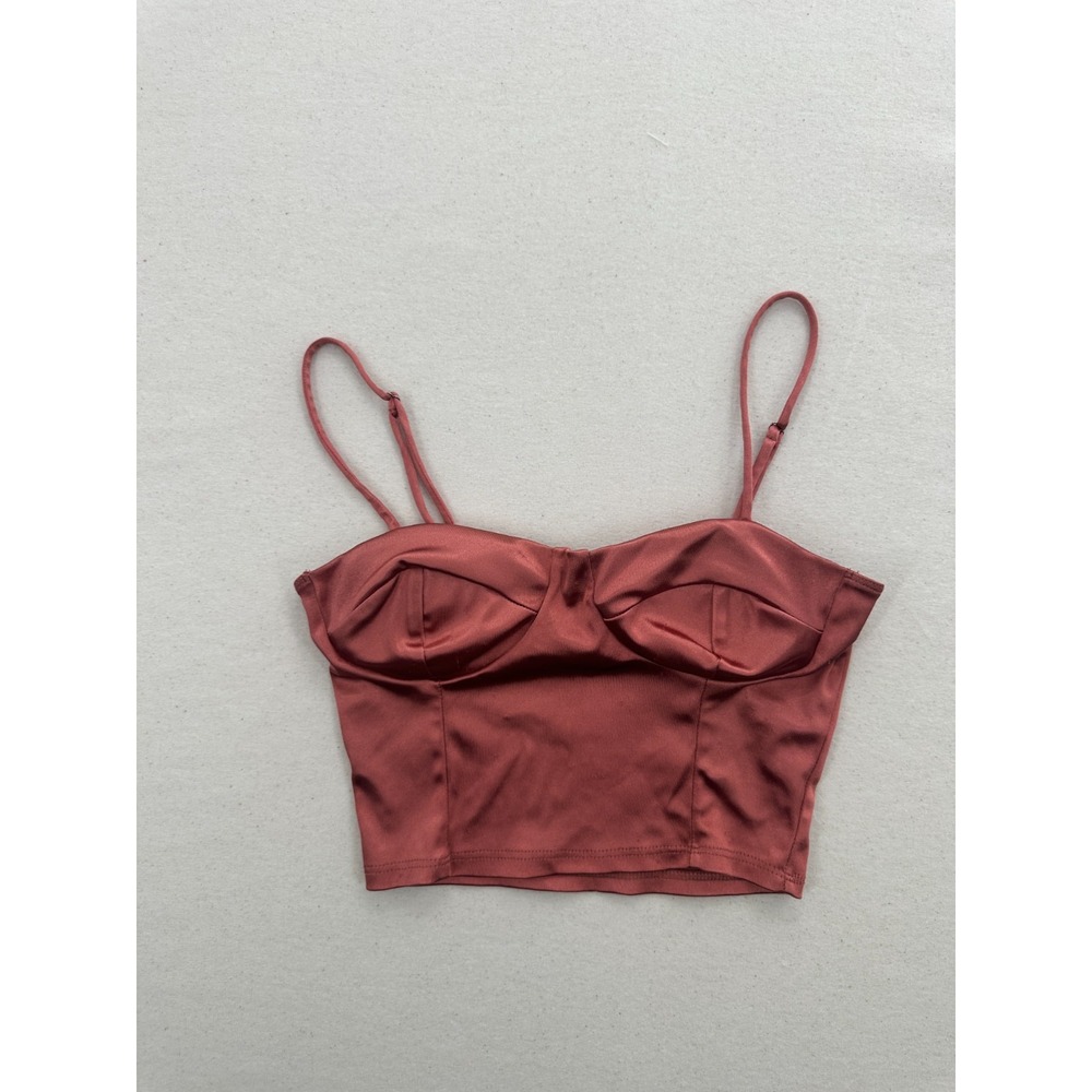 Satin Bralette Womens Size Small Coquette Feminine 90s Y2k Fairy Club